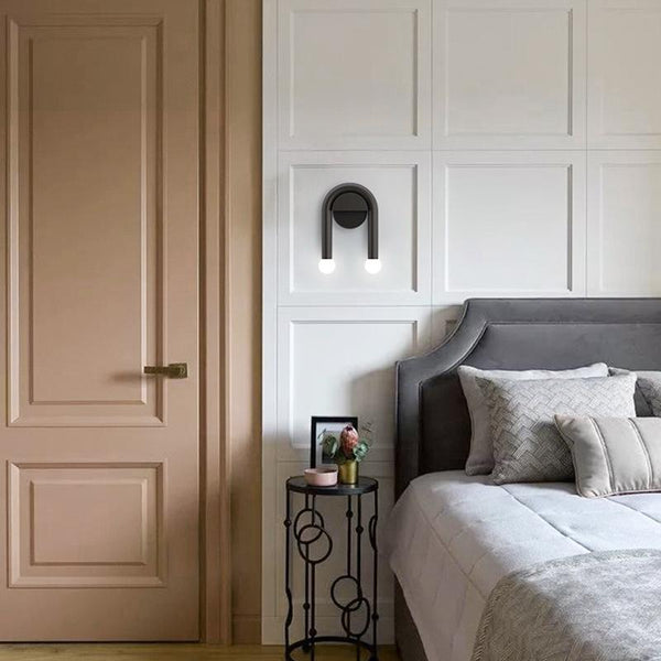 Thehouselights-2-Light Arched Wall Sconce in U Shape-Wall Lights--
