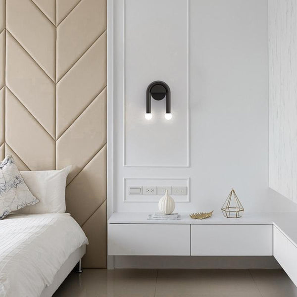 Thehouselights-2-Light Arched Wall Sconce in U Shape-Wall Lights--
