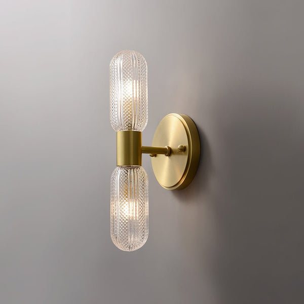 Thehouselights-2-Light Cylinder Wall Sconce Up and Down-Wall Lights--