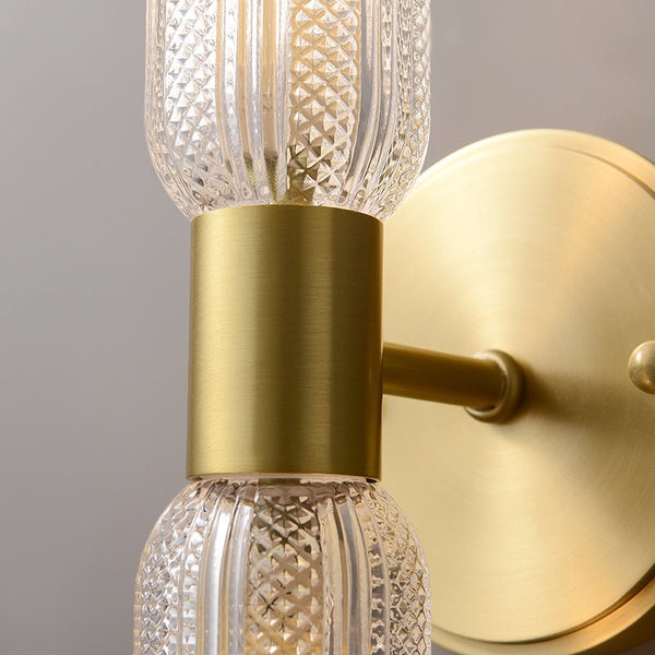 Thehouselights-2-Light Cylinder Wall Sconce Up and Down-Wall Lights--