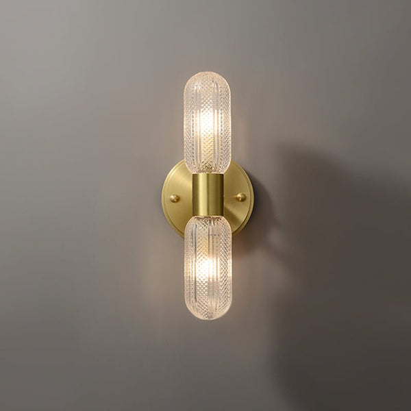 Thehouselights-2-Light Cylinder Wall Sconce Up and Down-Wall Lights--