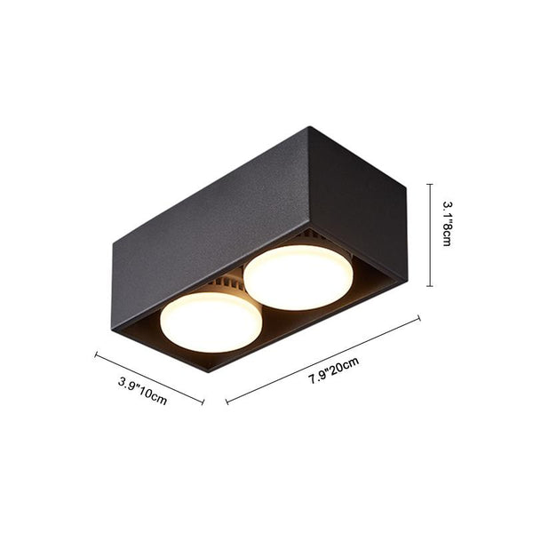 Thehouselights-2-Light LED Mini Flush Mount Ceiling Light-Ceiling Light--