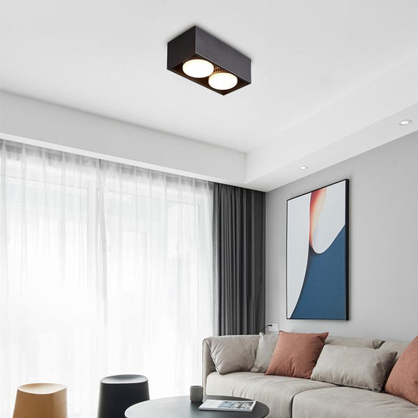 Thehouselights-2-Light LED Mini Flush Mount Ceiling Light-Ceiling Light--