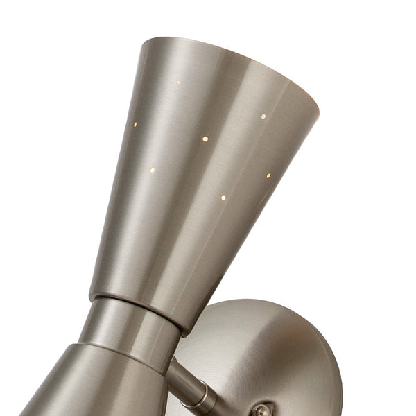 Thehouselights-2-Light Starry Hourglass Wall Sconce-Wall Lights-Nickel-