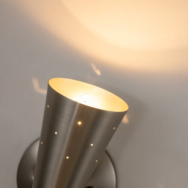 Thehouselights-2-Light Starry Hourglass Wall Sconce-Wall Lights-Nickel-