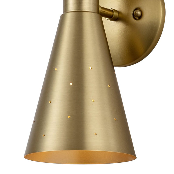 Thehouselights-2-Light Starry Hourglass Wall Sconce-Wall Lights-Nickel-