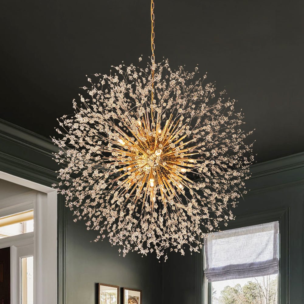 Thehouselights-20-Light Oversized Large Luxury Sputnik Firework Chandelier-Chandelier-Brass-