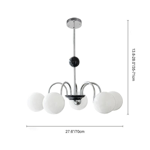 Thehouselights-3/5 Light Glass Bubble Sputnik Chandelier Mood Light-Chandelier-3-