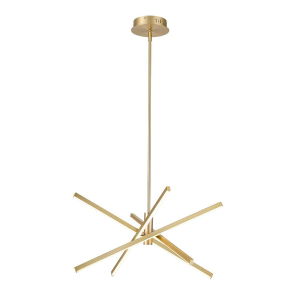 Thehouselights-4-Light LED Sputnik Chandelier-Chandelier-Chrome-