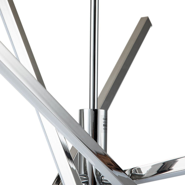Thehouselights-4-Light LED Sputnik Chandelier-Chandelier-Chrome-