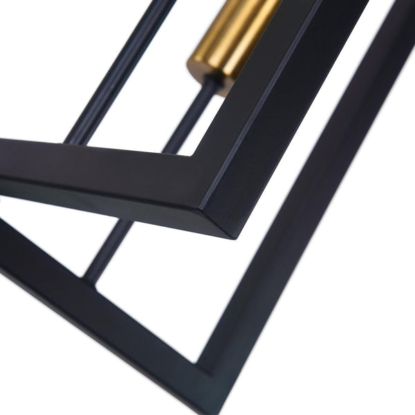 Thehouselights-4-Light Square Geometric Pendant Light-Pendant Light--