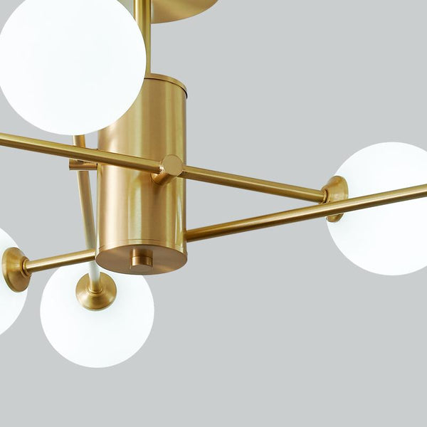 Thehouselights-6-Light Glass Globe Ceiling Light-Ceiling Light--