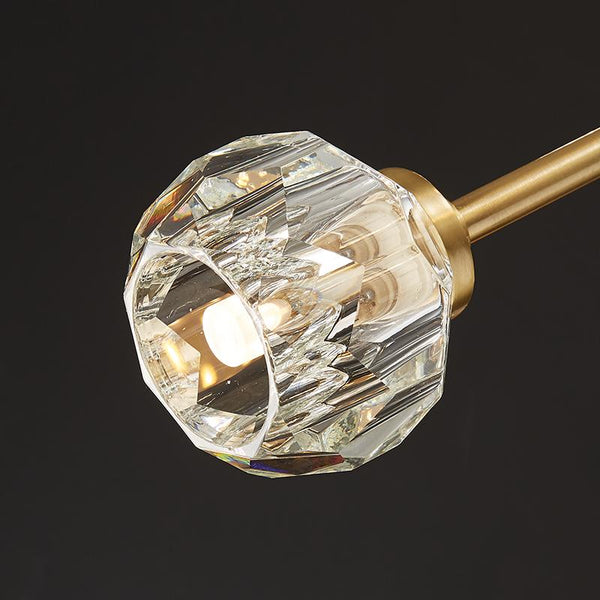 Thehouselights-6-Light Sputnik Crystal Shade Chandelier-Chandelier--
