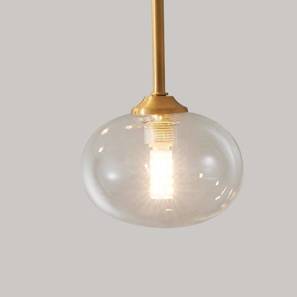 Thehouselights-6 Light Swirl Clear Glass Flush Mount Ceiling Light-Ceiling Light--