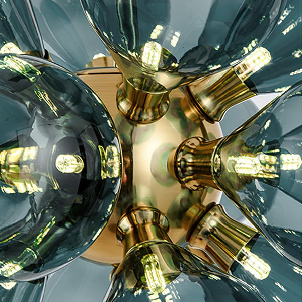 Thehouselights-8-Light Aqua Sea Blue Glass Bubble Sputnik Chandelier-Chandelier--
