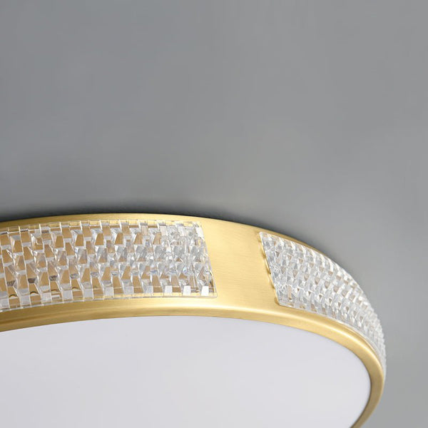 Thehouselights-Acrylic LED Gold Flush Mount Ceiling Lights-Ceiling Light--