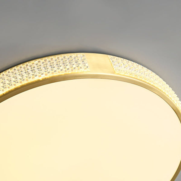 Thehouselights-Acrylic LED Gold Flush Mount Ceiling Lights-Ceiling Light--