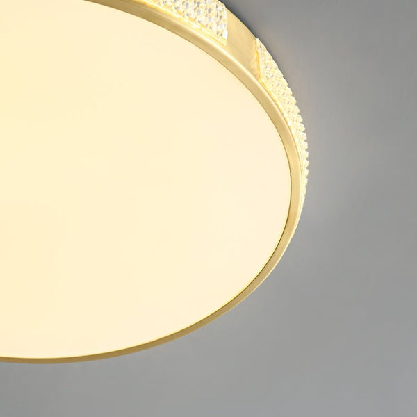 Thehouselights-Acrylic LED Gold Flush Mount Ceiling Lights-Ceiling Light--