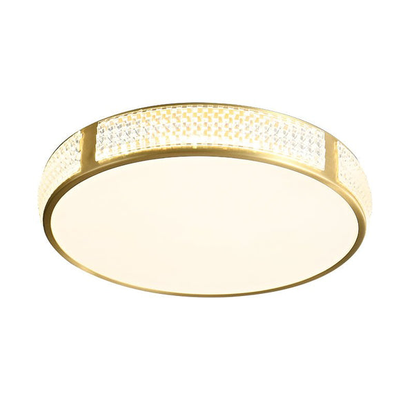 Thehouselights-Acrylic LED Gold Flush Mount Ceiling Lights-Ceiling Light--