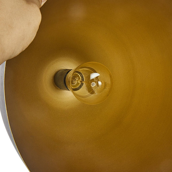 Thehouselights-Antique Brass/Brown Dome Pendant Lighting-Pendant-Antique Brown-