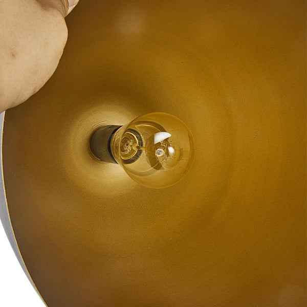 Thehouselights-Antique Brass/Brown Egg Shaped Pendant Lighting-Pendant-Antique Brown-