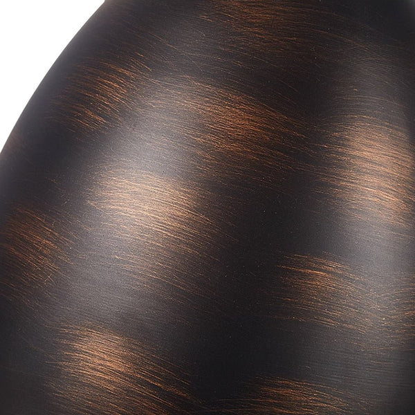 Thehouselights-Antique Brass/Brown Egg Shaped Pendant Lighting-Pendant-Antique Brown-