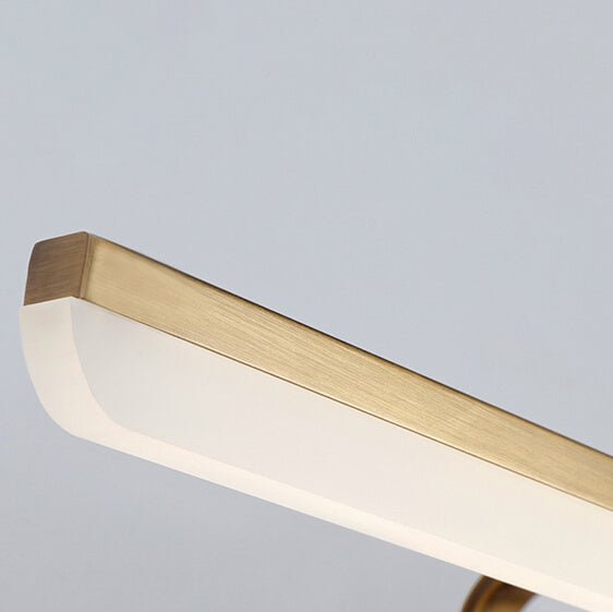 Thehouselights-Armed LED Bathroom Vanity Light Wall Sconce in Satin Gold-Wall Lights-42CM-Warm White