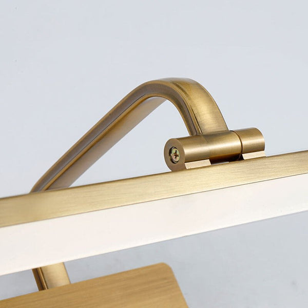 Thehouselights-Armed LED Bathroom Vanity Light Wall Sconce in Satin Gold-Wall Lights-42CM-Warm White
