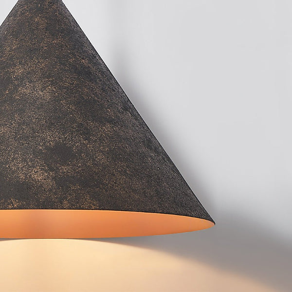 Thehouselights-Black Carbon Steel Cone Pendant Light-Pendant-Cone-