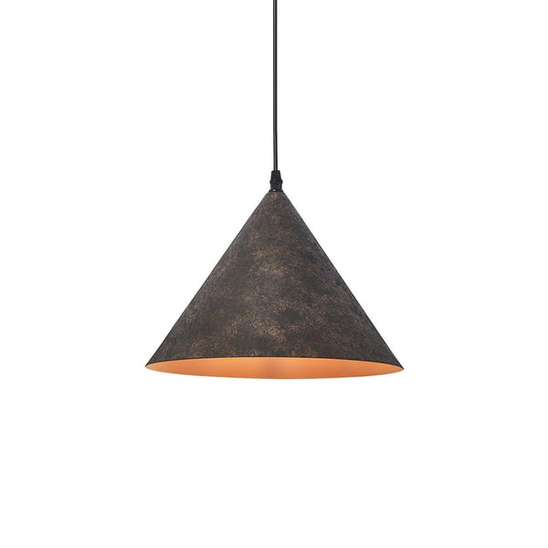 Thehouselights-Black Carbon Steel Cone Pendant Light-Pendant-Cone-