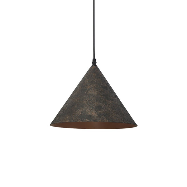 Thehouselights-Black Carbon Steel Cone Pendant Light-Pendant-Cone-