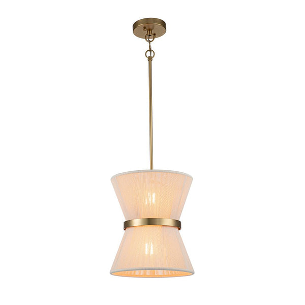 Thehouselights-Boho Woven Rope Fabric Hourglass Chandelier Tapered Drum Pendant Light-Pendant-8-Light-