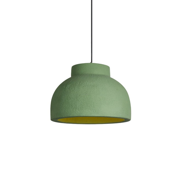 Thehouselights-Bowl-Shaped Wabi-Sabi Pendant Lighting-Pendant-Green-39 cm.