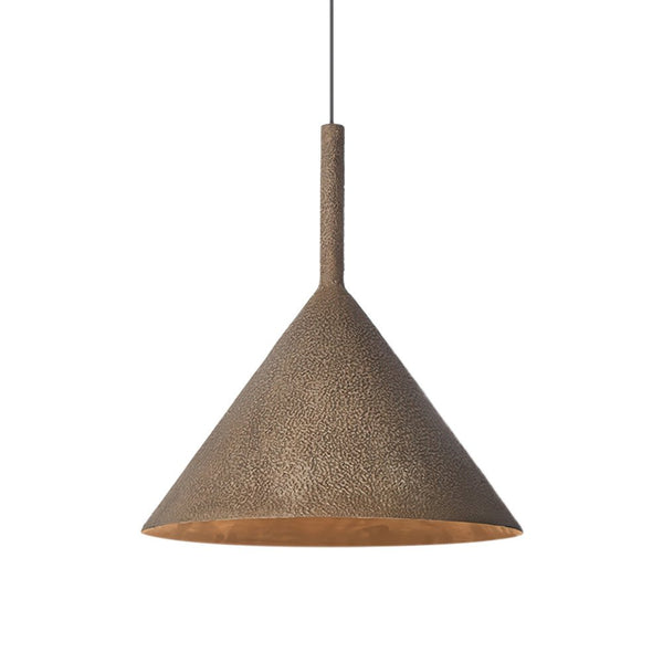 Thehouselights-Brown Metal Pendant Light-Pendant-Cone-