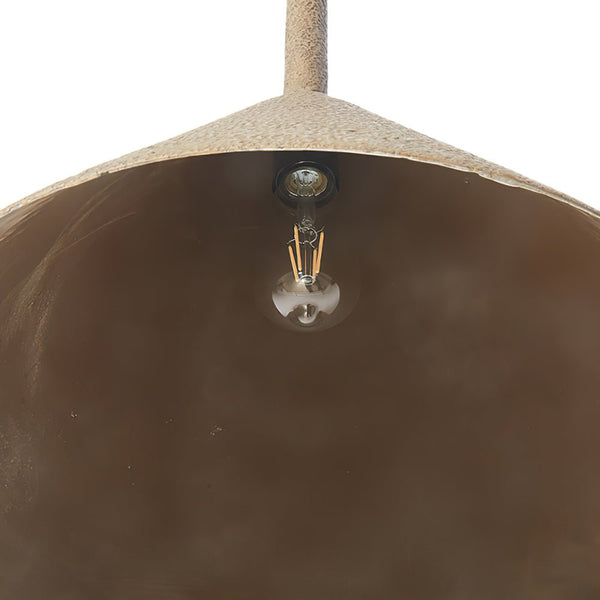 Thehouselights-Brown Metal Pendant Light-Pendant-Cone-