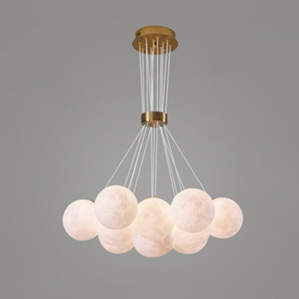 Thehouselights-Bubble Chandelier Cluster Mood Light in Milk Globes-Chandelier--