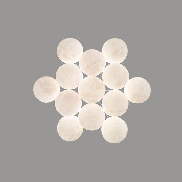 Thehouselights-Bubble Chandelier Cluster Mood Light in Milk Globes-Chandelier--