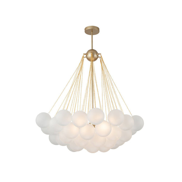 Thehouselights-Bubble Cluster Glass Chandelier Light-Chandelier-37 Bubbles-Black