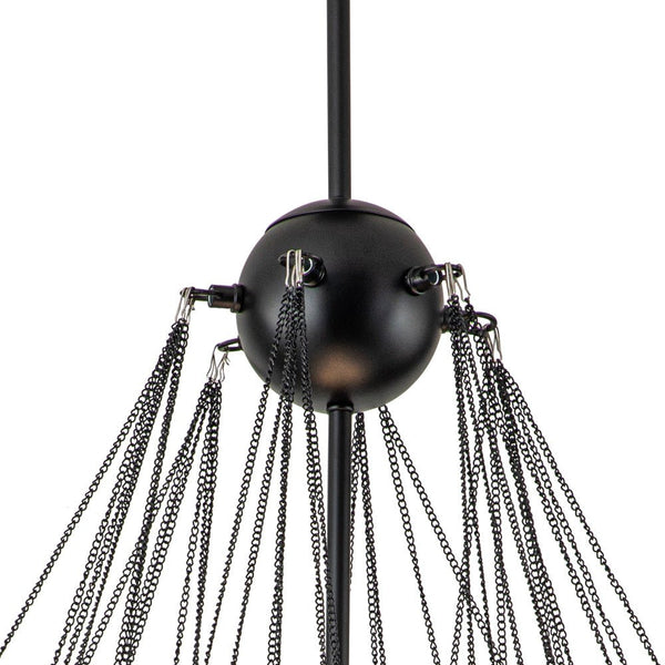 Thehouselights-Bubble Cluster Glass Chandelier Light-Chandelier-37 Bubbles-Black