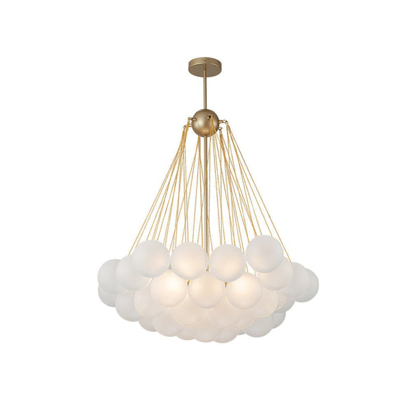 Thehouselights-Bubble Cluster Glass Chandelier Light-Chandelier-37 Bubbles-Black