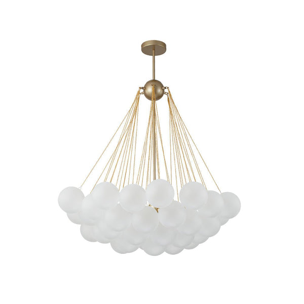 Thehouselights-Bubble Cluster Glass Chandelier Light-Chandelier-37 Bubbles-Black