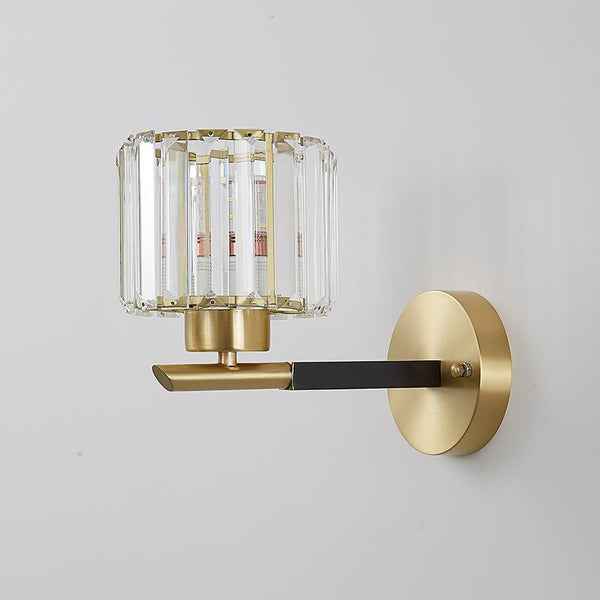 Thehouselights-Clear Crystal Shade Wall Sconce-Wall Lights--