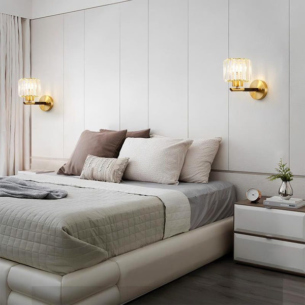 Thehouselights-Clear Crystal Shade Wall Sconce-Wall Lights--