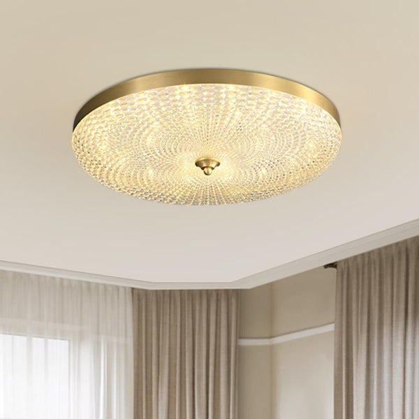 Thehouselights-Copper & Metal & Acrylic LED Flush Mount Ceiling Light-Ceiling Light--