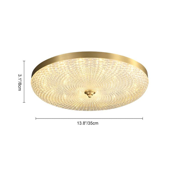 Thehouselights-Copper & Metal & Acrylic LED Flush Mount Ceiling Light-Ceiling Light--