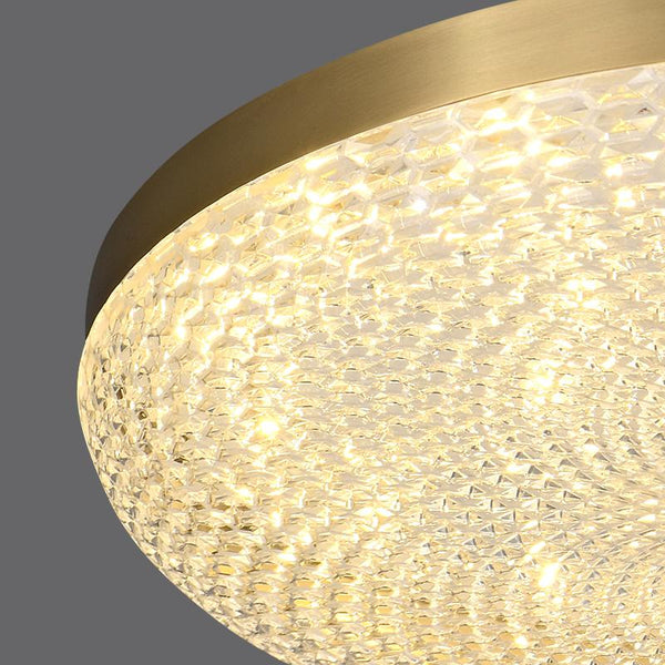 Thehouselights-Copper & Metal & Acrylic LED Flush Mount Ceiling Light-Ceiling Light--