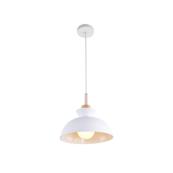 Thehouselights-Craftsman Style 1-Light Single Dome Pendant Light-Pendant-Yellow-