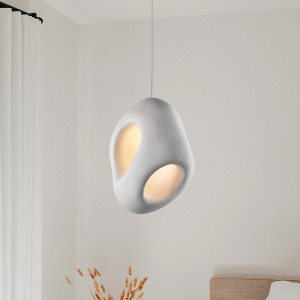 Thehouselights-Creamy Eggshell Tone Pendant Light-Pendant-28 cm.-
