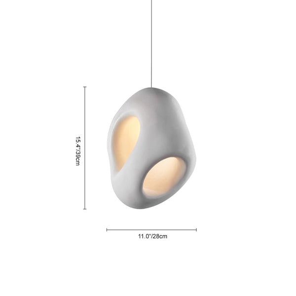 Thehouselights-Creamy Eggshell Tone Pendant Light-Pendant-42 cm-