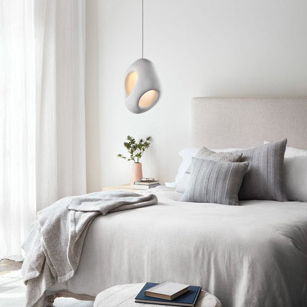 Thehouselights-Creamy Eggshell Tone Pendant Light-Pendant-42 cm-